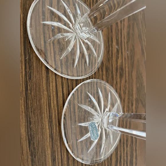 J.G. Durand 24% Lead Cristal Villemont Candlestick Holders, France 8.5” set of 2 - Picture 2 of 2